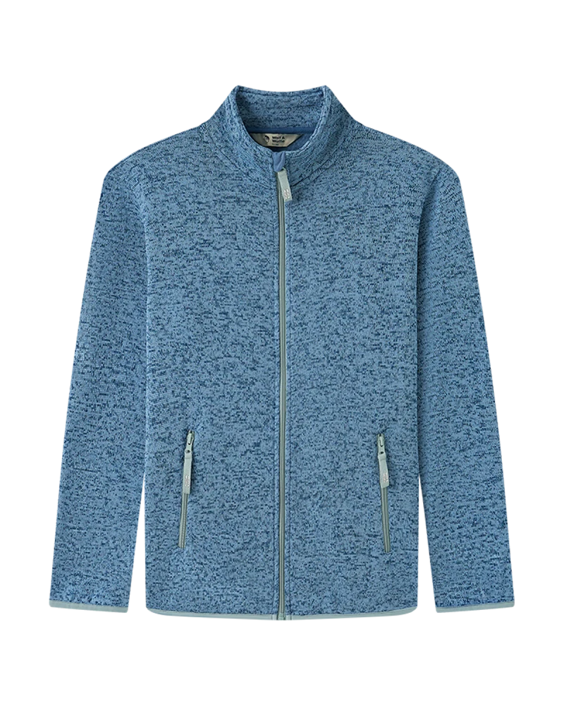 Chlapecká /pletený fleece/ mikina WOLF (116/122-152/158)