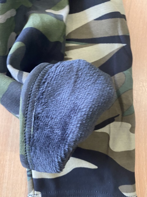 Dámské teplé maskáčové  legíny SMILING (XL/2XL-4XL/5XL)