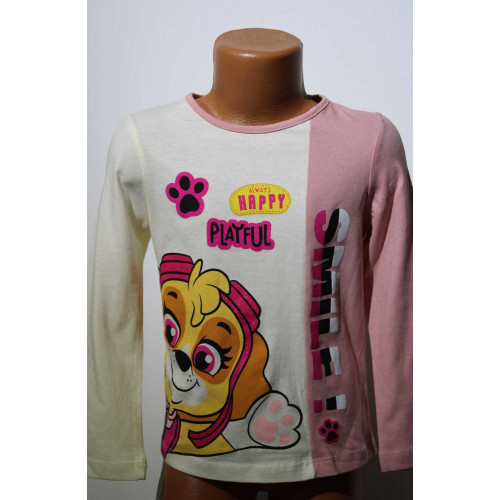 Dívčí triko S DLOUHÝM RUKÁVEM PAW GIRL (98-128)