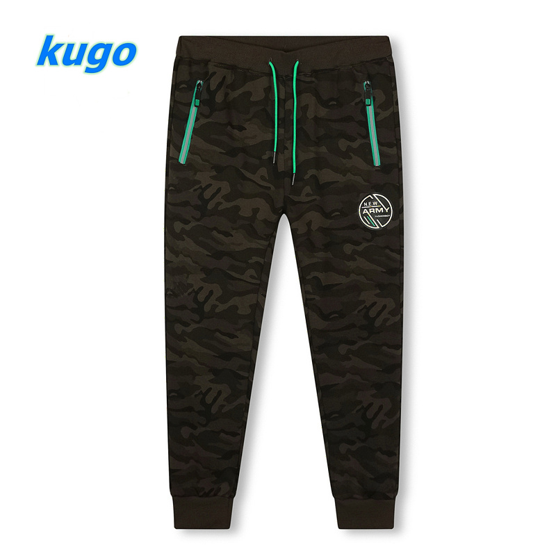 Dospělé maskáčové teplé tepláky KUGO (M-2XL)
