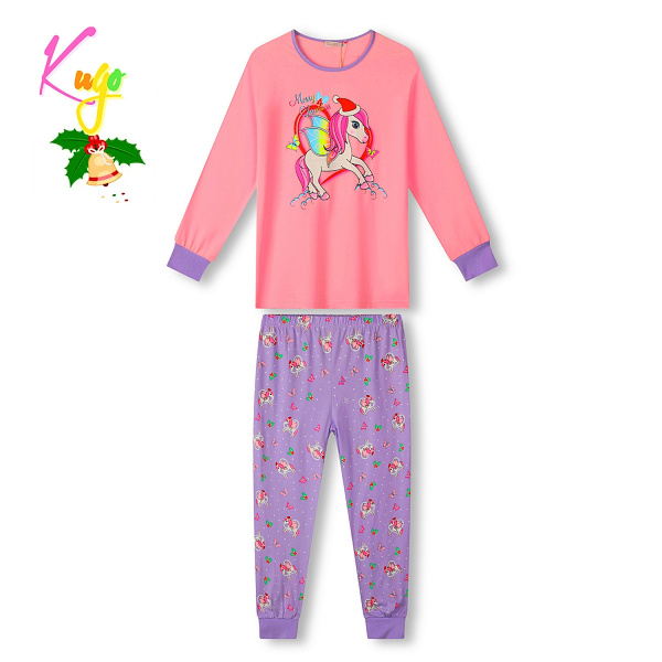 Dívčí  vánoční noční  pyžamo  KUGO (98-128)