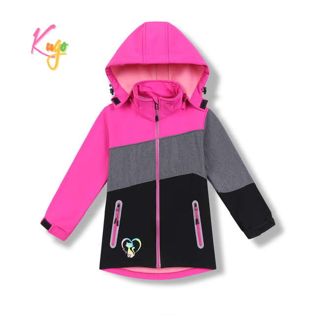 Dětská teplá softshellová bunda KUGO (98-128)