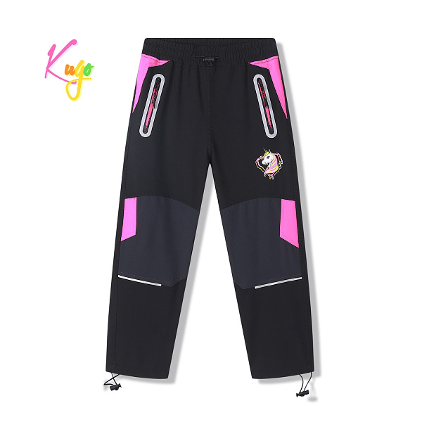 Dětské letní softshellové kalhoty KUGO (104-134)