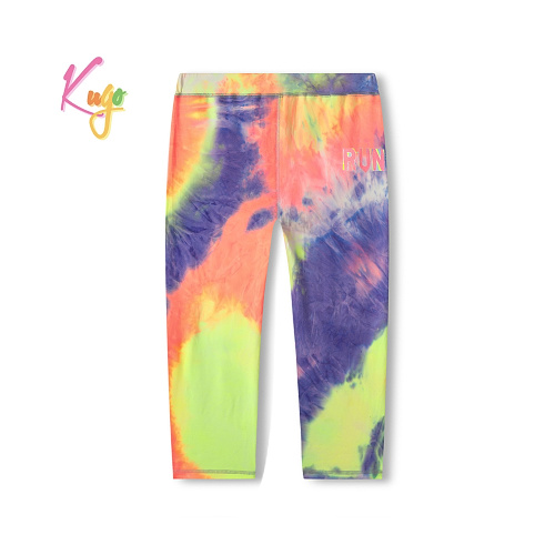 Dívčí batikované 3/4 legíny KUGO (134-164)