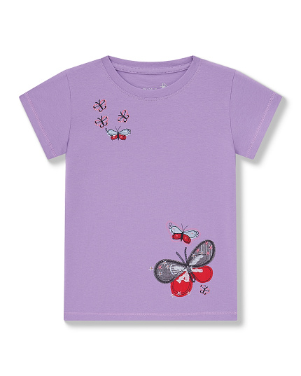 Dívčí triko s krátkým rukávem WOLF (98-128)