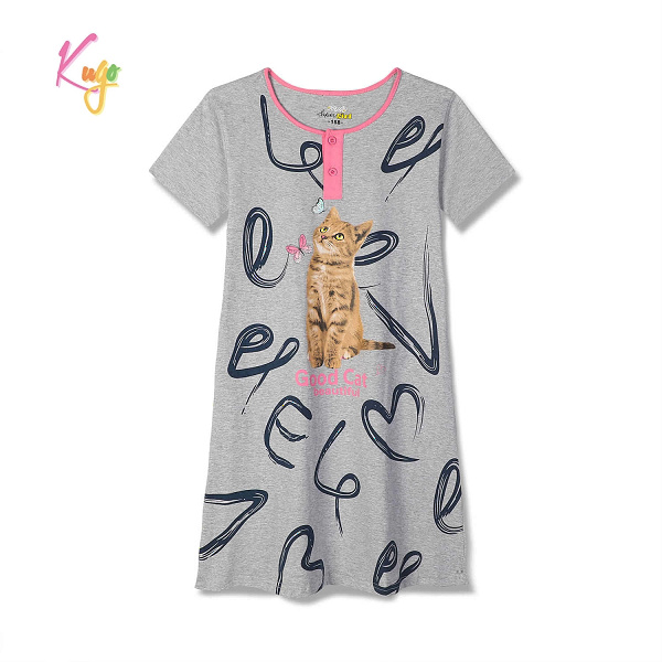 Dívčí noční košile s krátkým rukávem  KUGO (134-164)