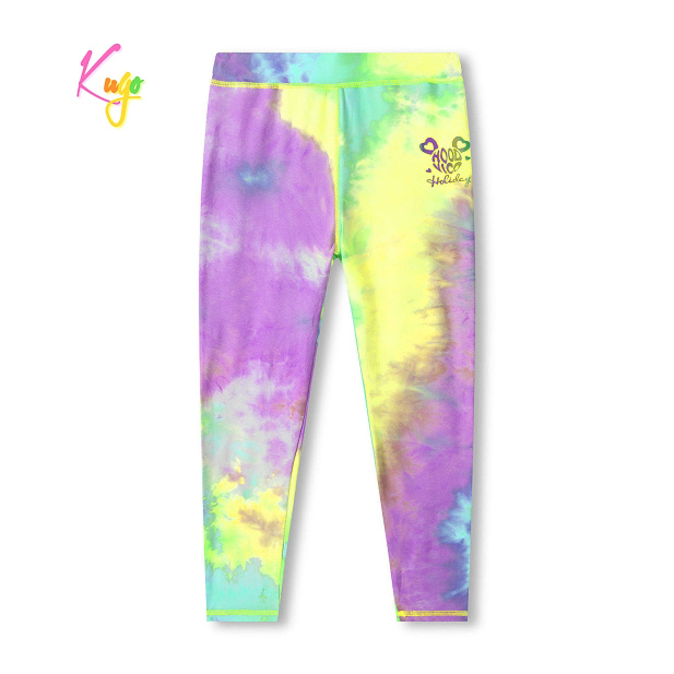 Dívčí batikované 3/4  legíny  KUGO (134-164)