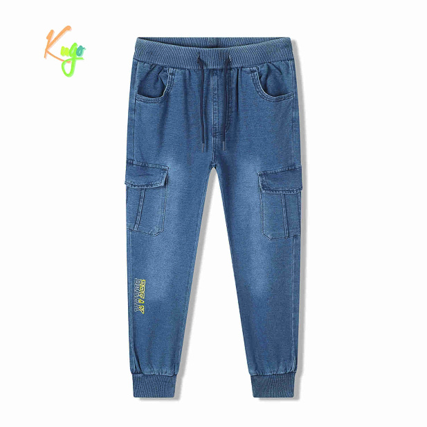 Chlapecké riflové tepláky KUGO (116-146) 