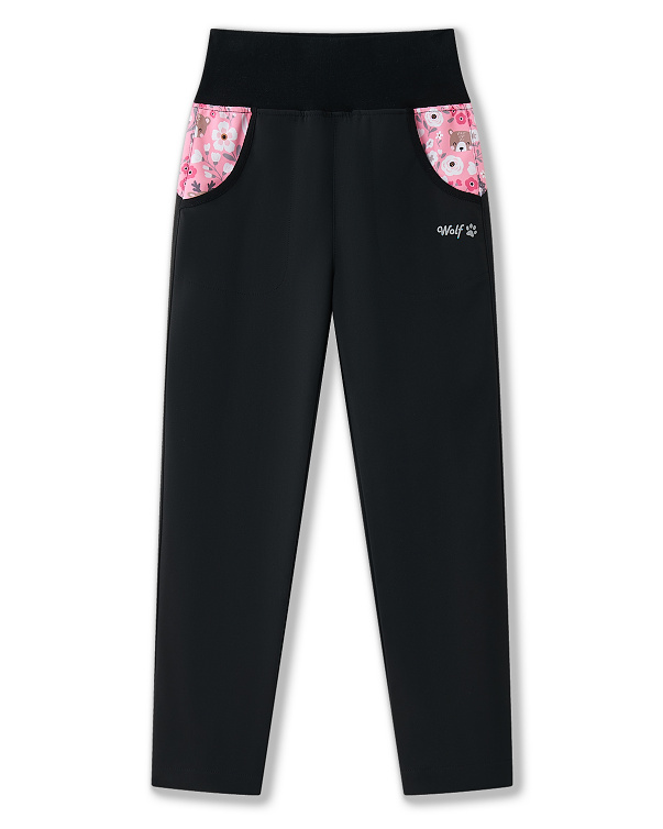 Dětské slabé softshellové kalhoty WOLF (98-128) 