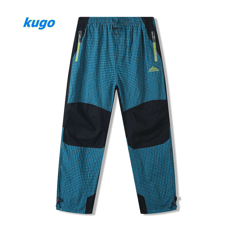 Dospělé bavlněné plátěné kalhoty KUGO (M-2XL)