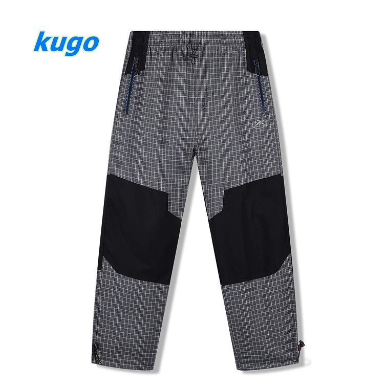 Dospělé bavlněné plátěné kalhoty KUGO (L-3XL)