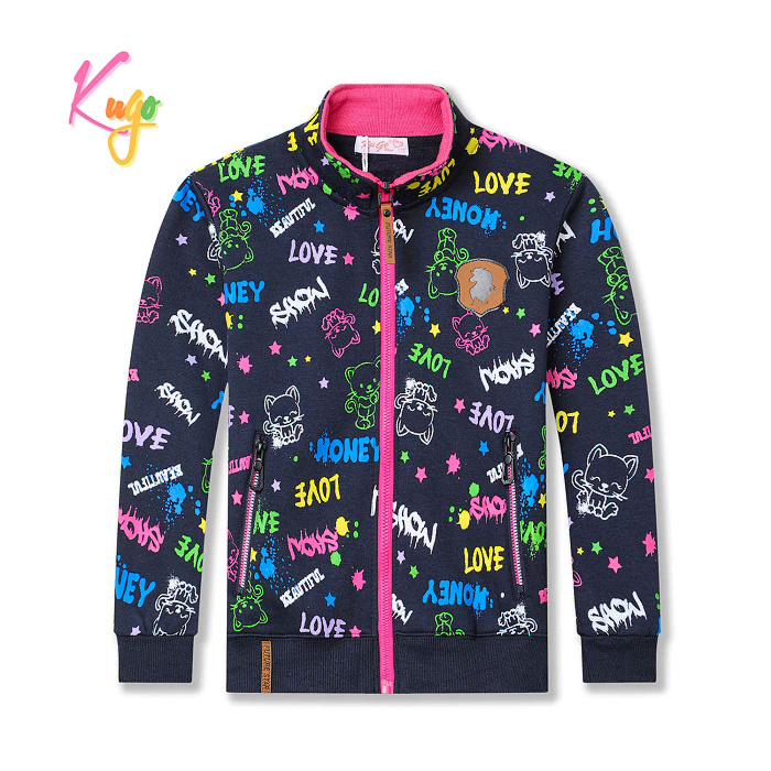 Dívčí teplá mikina KUGO (98-128)