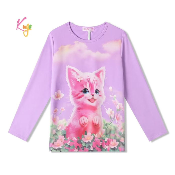 Dívčí triko s dlouhým rukávem KUGO (98-128)