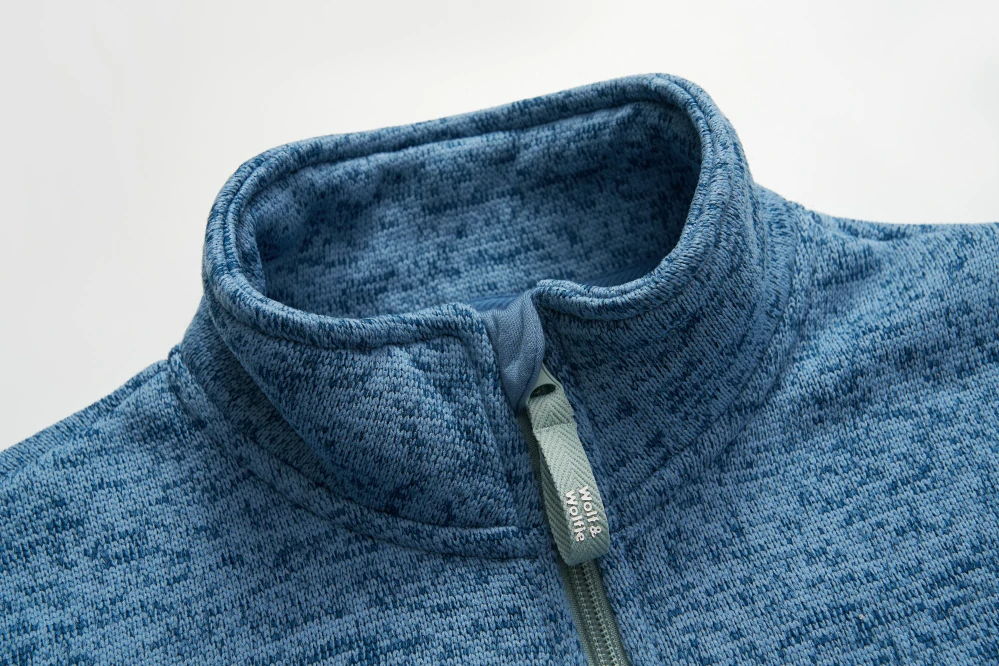 Chlapecká /pletený fleece/ mikina WOLF (116/122-152/158)