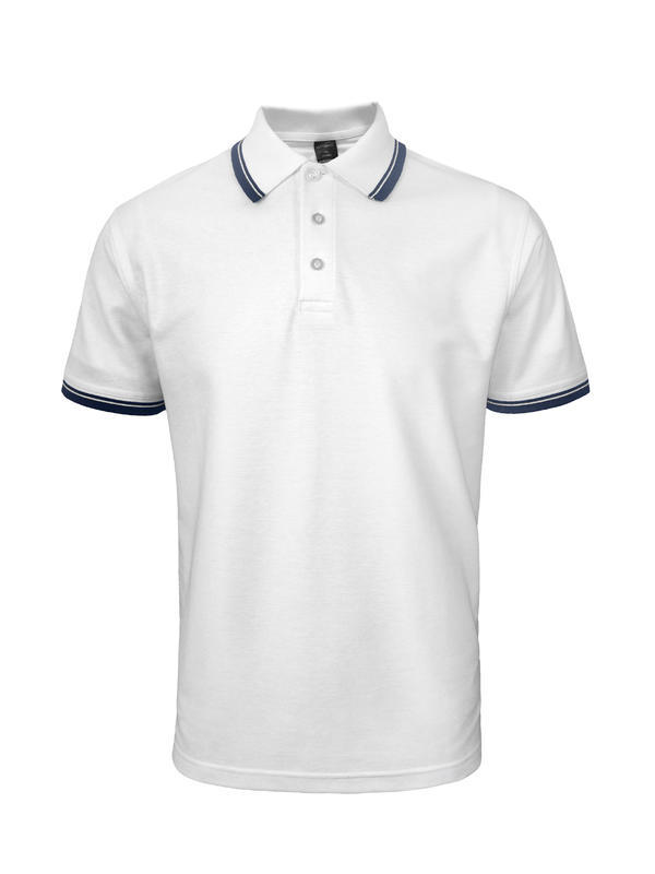 Pánská polokošile krátký rukáv (S-XXL) modrá/bílá