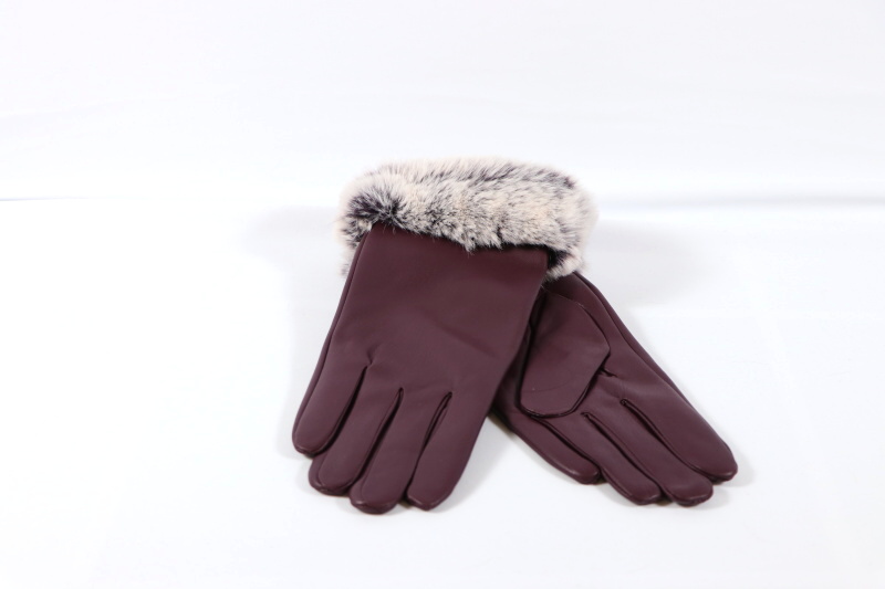 Dámské zimní rukavice koženkové  ECHT