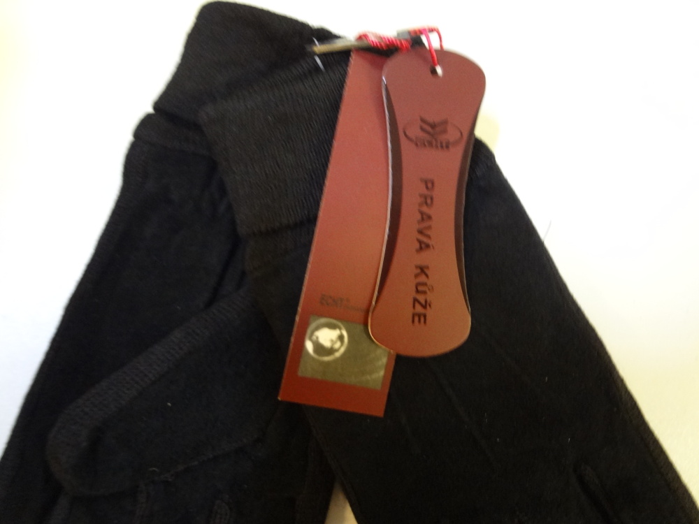 Dámské KOŽENÉ zimní rukavice   ECHT