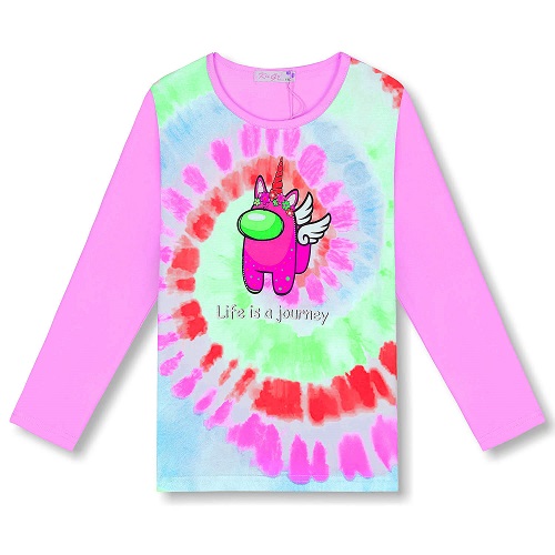 Dívčí triko s dlouhým rukávem KUGO (98-128)