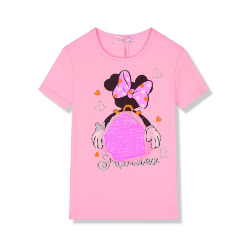 Dívčí triko s krátkým rukávem KUGO (98-128) 