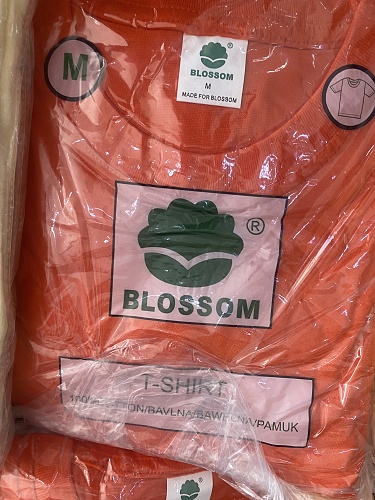 Dospělé jednobarevné triko s krátkým rukávem  BLOSSOM (M-2XL)