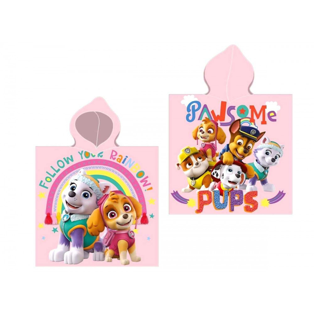 Plážové pončo PAW PATROL (55x110cm)