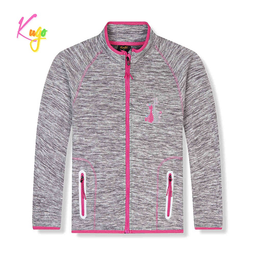 Dívčí teplá fleccová mikina KUGO (134-164) 