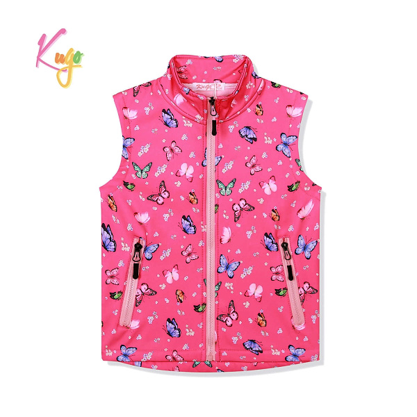 Dětská teplá softshellová vesta KUGO (98-128)