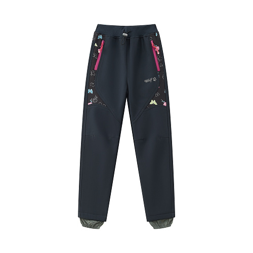 Dívčí teplé softshellové kalhoty WOLF (92-110)