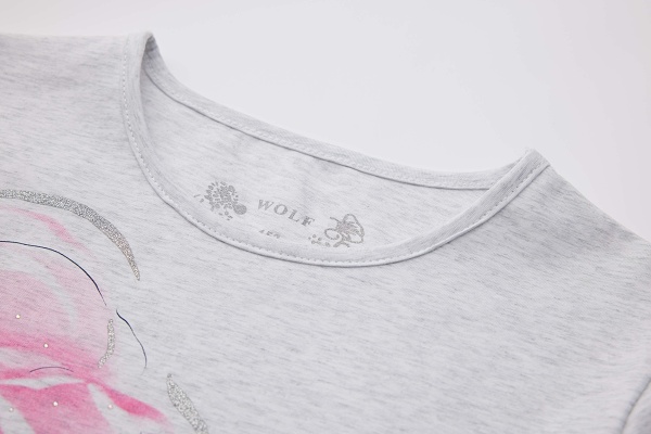 Dívčí  triko s dlouhým rukávem WOLF (134-152)  