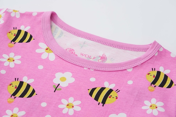 Dívčí noční košile s krátkým rukávem WOLF (98-128) 