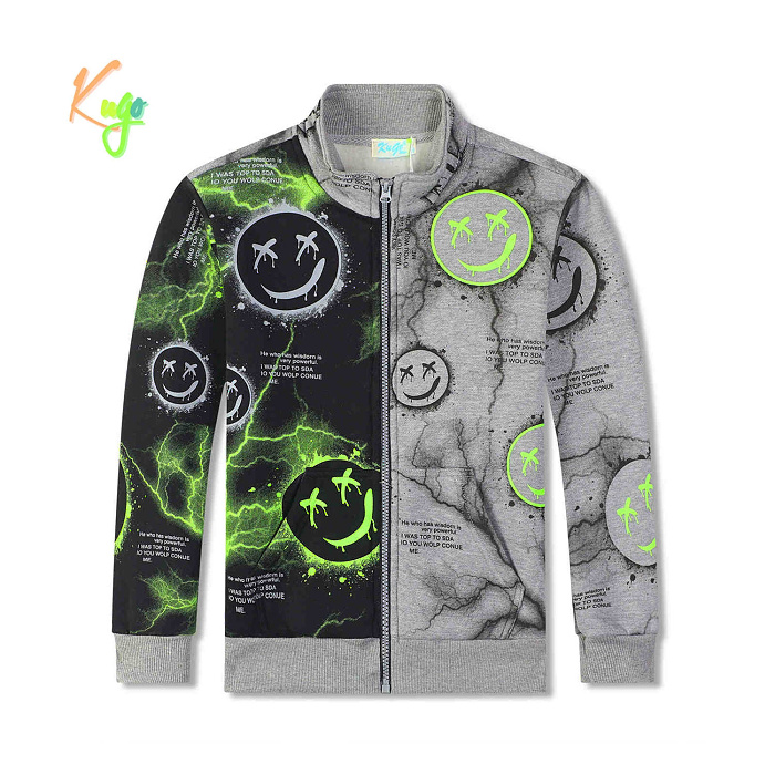 Dorostenecká teplá chlapecká  mikina  KUGO (134-164) 