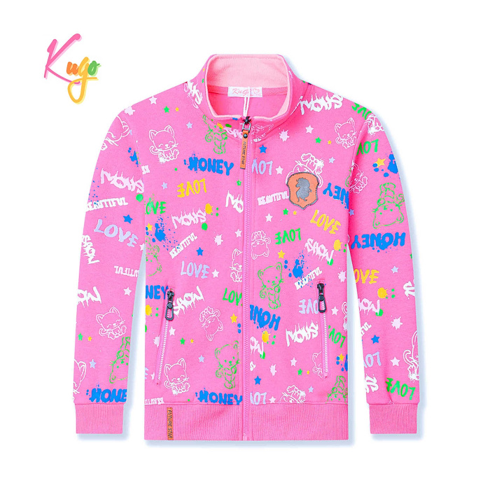 Dívčí teplá mikina KUGO (98-128)
