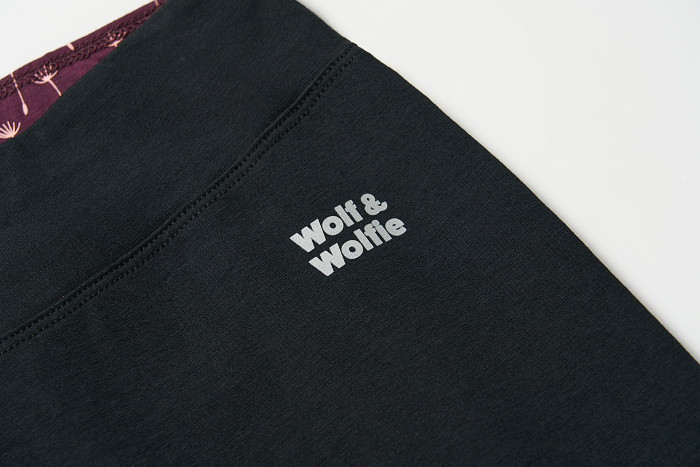 Dámské 3/4 bavlněné legíny s kapsami WOLF (M -3XL)