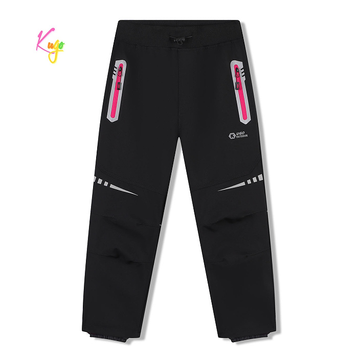 Dětské slabé softshellové kalhoty KUGO (116-146)