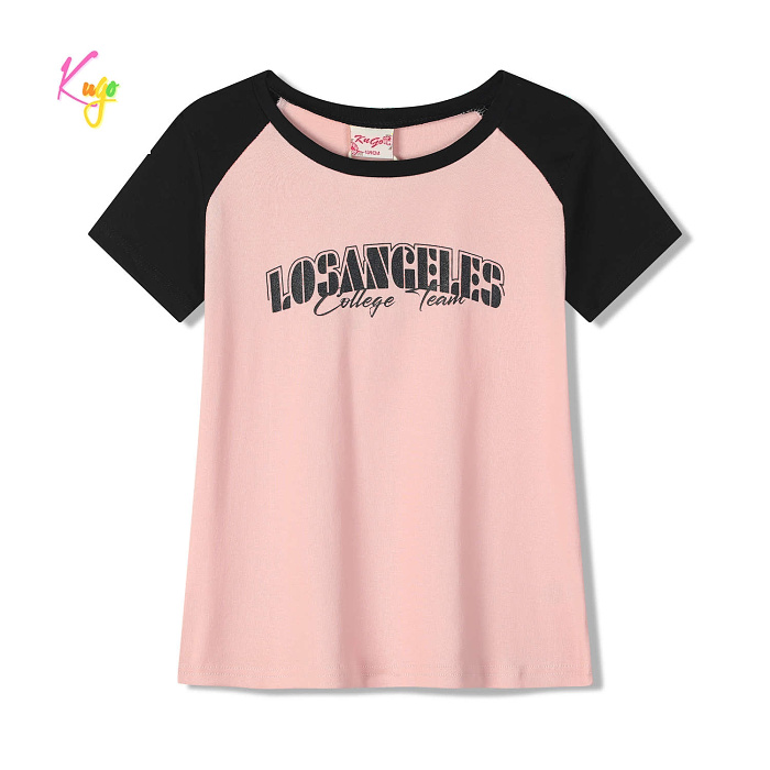 Dívčí triko s krátkým rukávem  KUGO (134-164) 