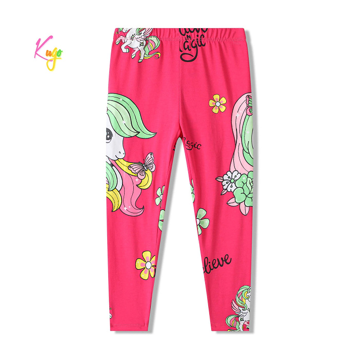 Dívčí bavlněné legíny  KUGO (98-128) 