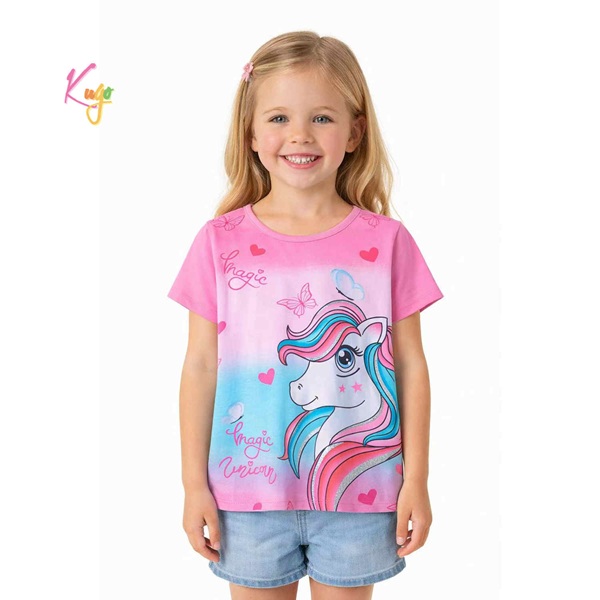 Dívčí triko s krátkým rukávem KUGO (98-128) 