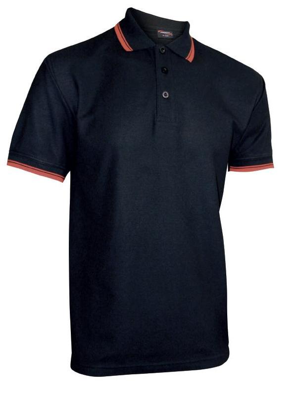 Pánská polokošile krátký rukáv (S-XXL) modrá/bílá