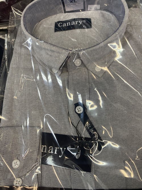 Pánská košile s dlouhým rukávem CANARY (M-4XL)