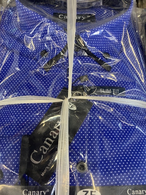 Pánská košile s dlouhým rukávem CANARY (M-4XL)