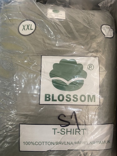 Dospělé jednobarevné triko s krátkým rukávem  BLOSSOM (M-2XL)