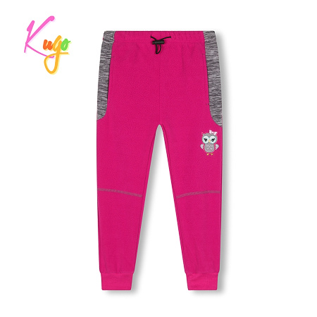 Dívčí a chlapecké teplé fleasové tepláky KUGO (98-128)