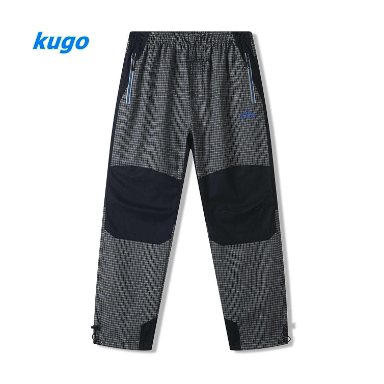 Dospělé bavlněné plátěné kalhoty KUGO (M-2XL)