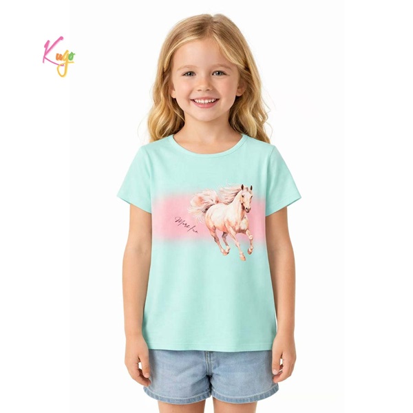 Dívčí triko s krátkým rukávem KUGO (98-128) 