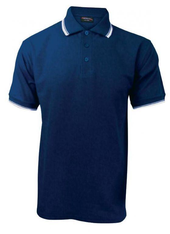 Pánská polokošile krátký rukáv (S-XXL) modrá/bílá