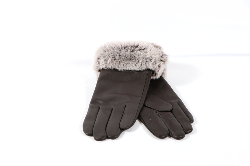 Dámské zimní rukavice koženkové  ECHT