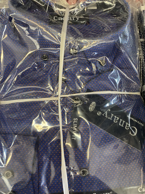 Pánská košile s dlouhým rukávem CANARY (M-4XL)