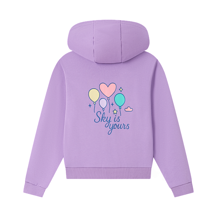 Dívčí  mikina  s kapucí  WOLF (110-140) 