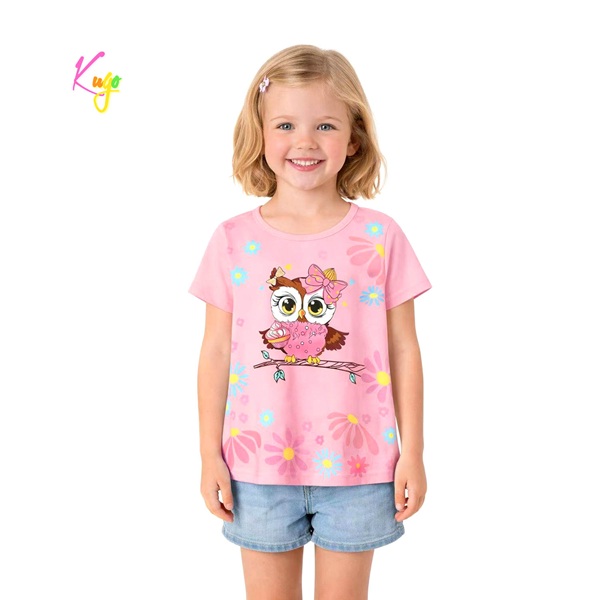 Dívčí triko s krátkým rukávem KUGO (98-128) 