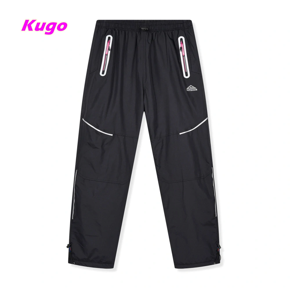 Pánské a dámské zateplené šusťákové kalhoty (M-2XL)
